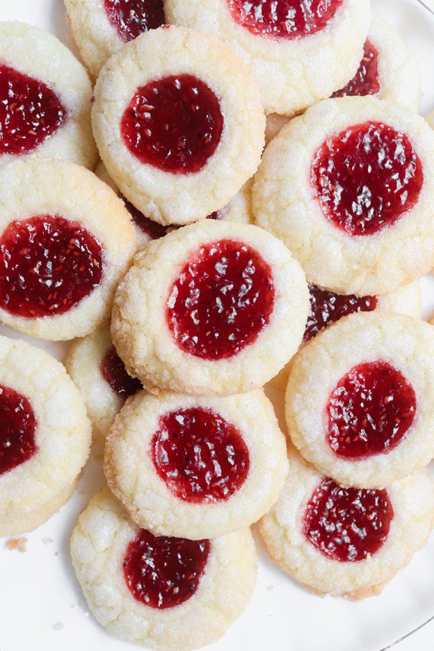 Frambozen Thumbprint Koekjes