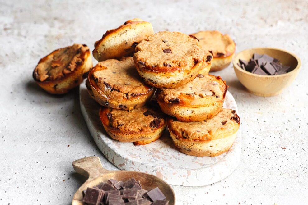 Suikervrije cookie dough cheesecake bites