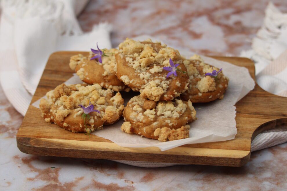 Appel crumble taart koekjes Appel crumble taart koekjes
