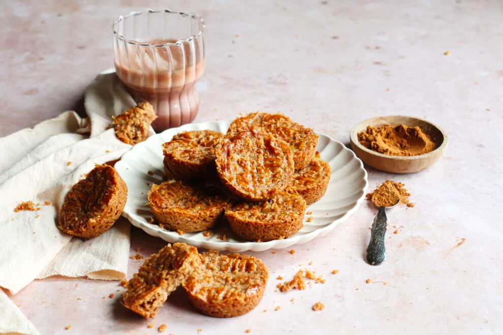 Mini speculaas boterkoekjes zonder toegevoegde suiker