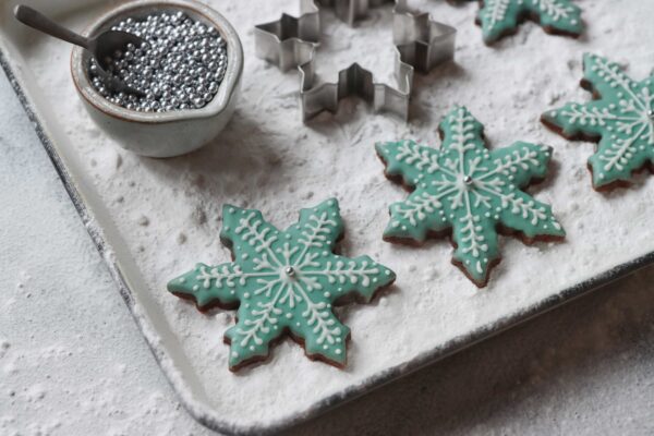 Sneeuwvlok koekjes Sneeuwvlok koekjes